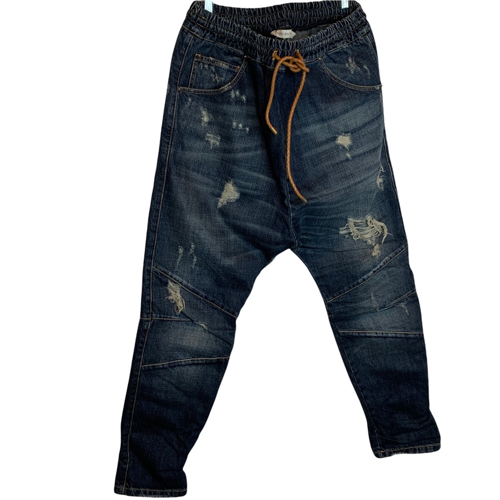 Pierre Balmain Drawstring Oversized Distressed - image 1